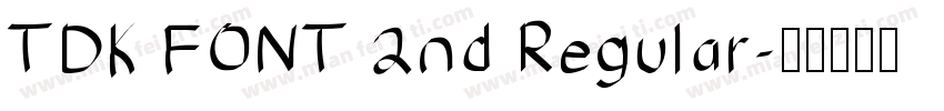 TDK FONT 2nd Regular字体转换